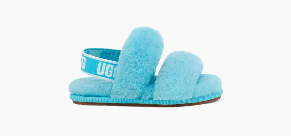 Ugg Slipper Toddlers - Ugg Oh Yeah Azure - 309JZGPDX